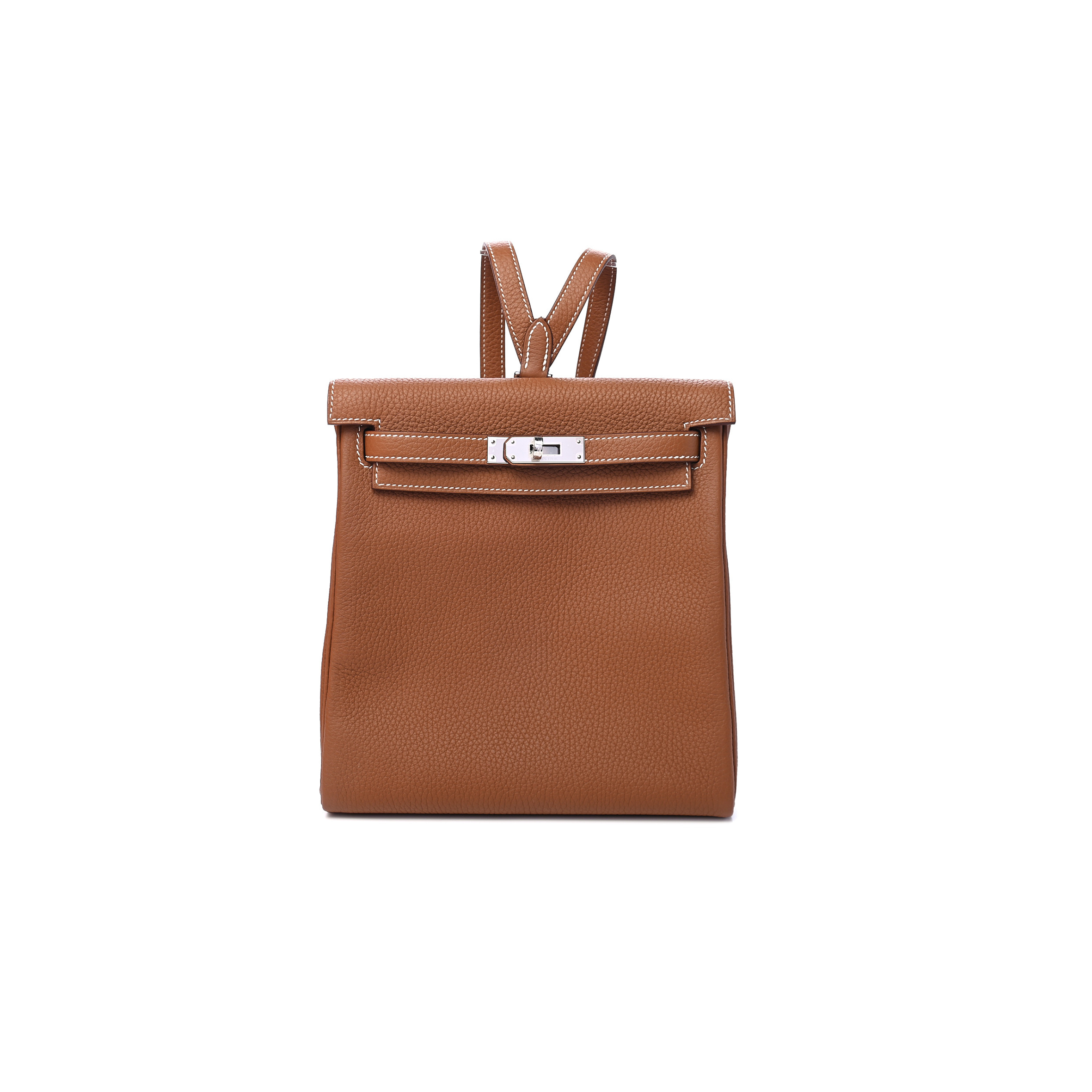 HERMES TAURILLON CLEMENCE KELLY ADO BACKPACK GOLD (23*22*10cm)